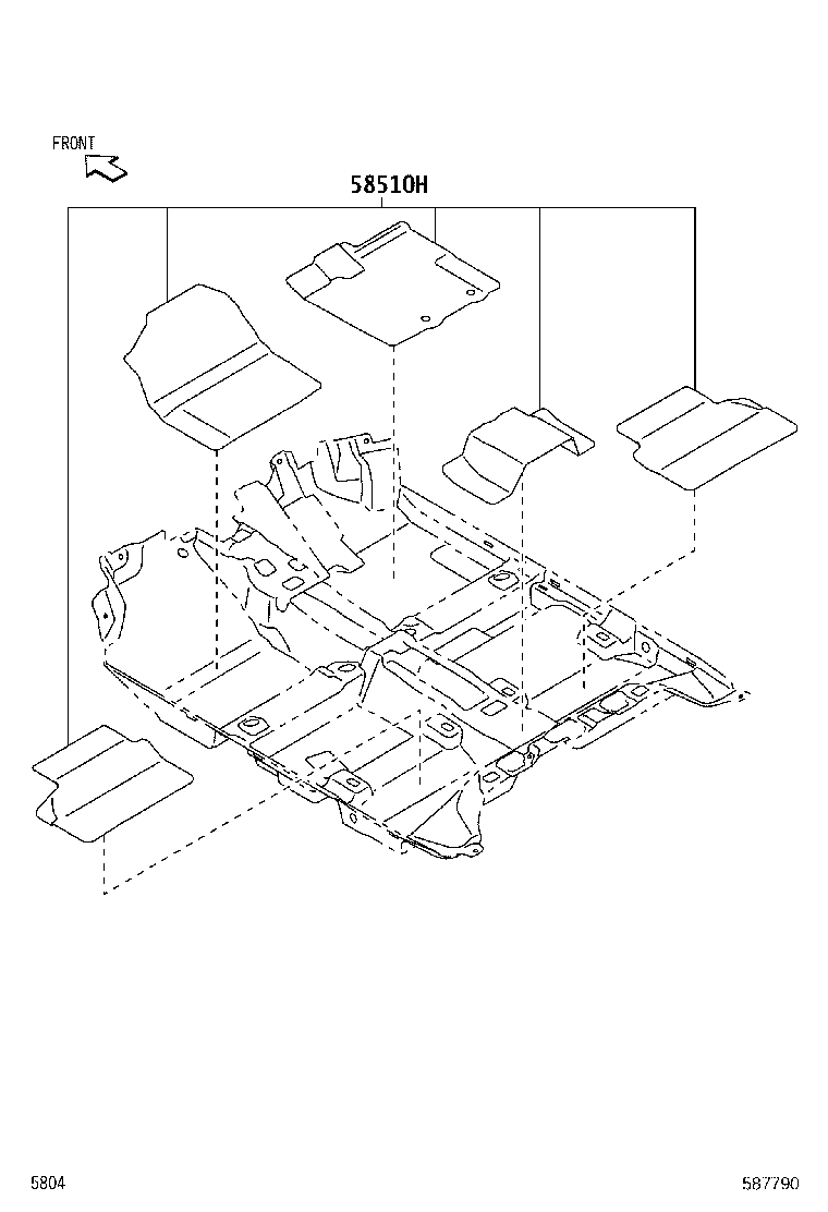 58510-BZX80 MAT ASSY, FLOOR product image