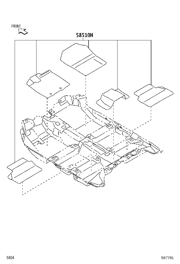 58510-BZX80 MAT ASSY, FLOOR product image