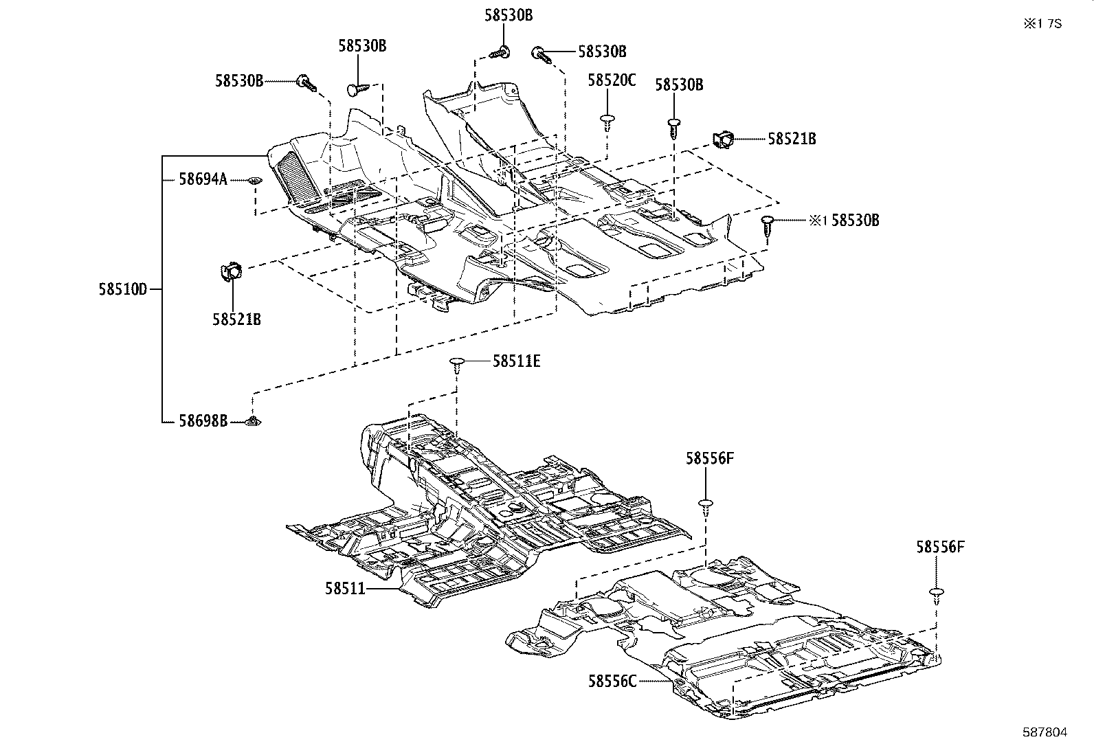 58557-60130 MAT, REAR product image