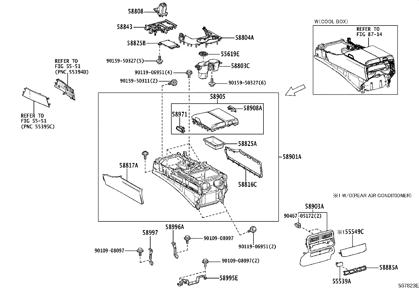 58804-60M00 PANEL SUB-ASSY, CONSOLE, UPPER product image