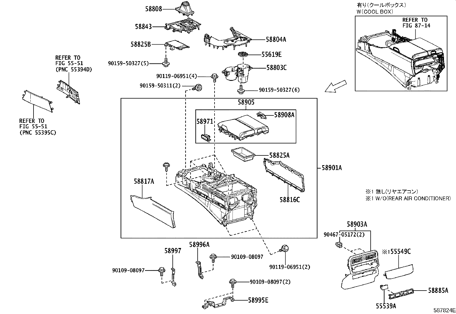 58804-60M00 PANEL SUB-ASSY, CONSOLE, UPPER product image