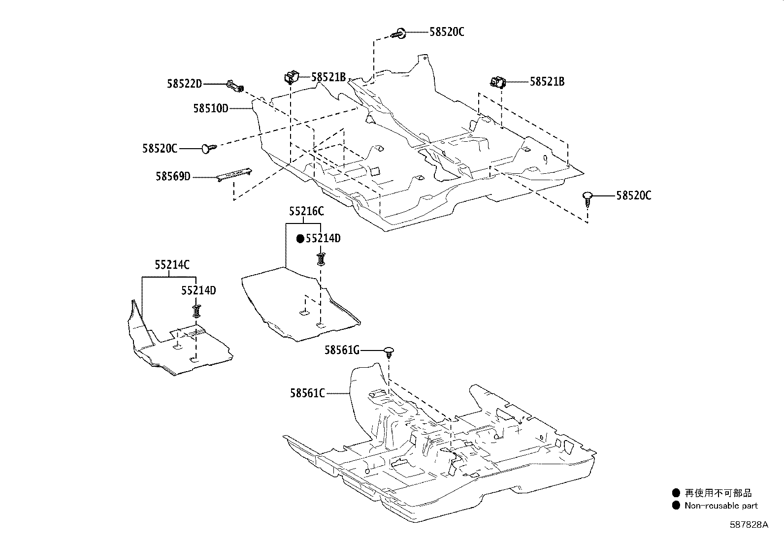 58500-YY830-C0 MAT ASSY, FLOOR product image