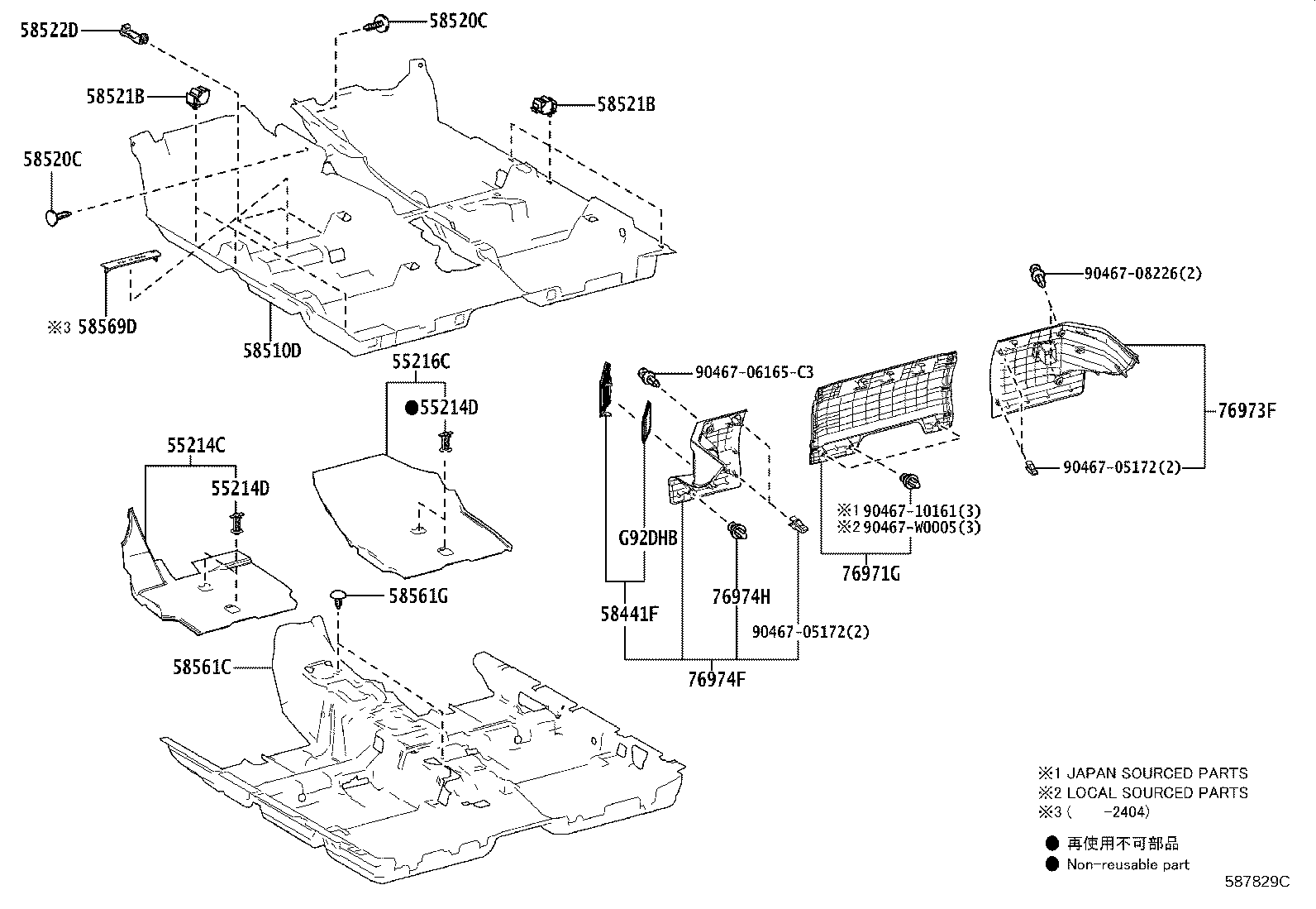 58500-YY830-C0 MAT ASSY, FLOOR product image