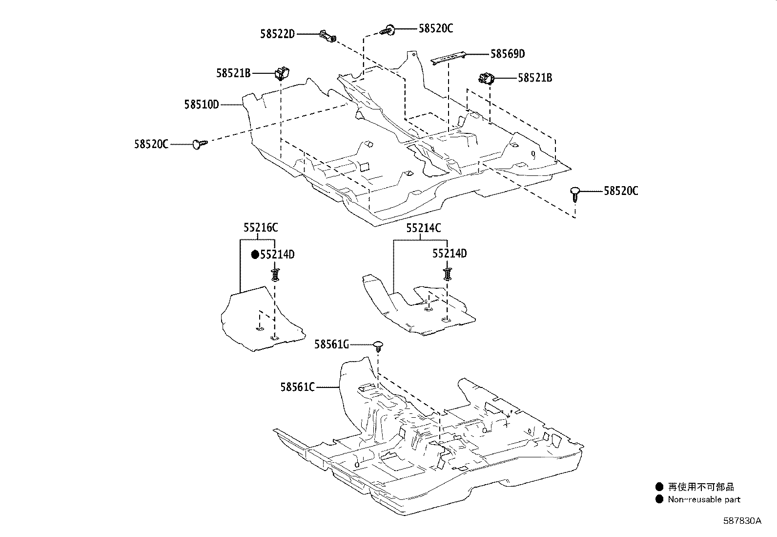 58500-YY830-C0 MAT ASSY, FLOOR product image