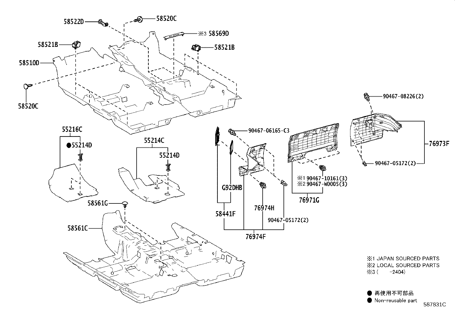 58500-YY830-C0 MAT ASSY, FLOOR product image