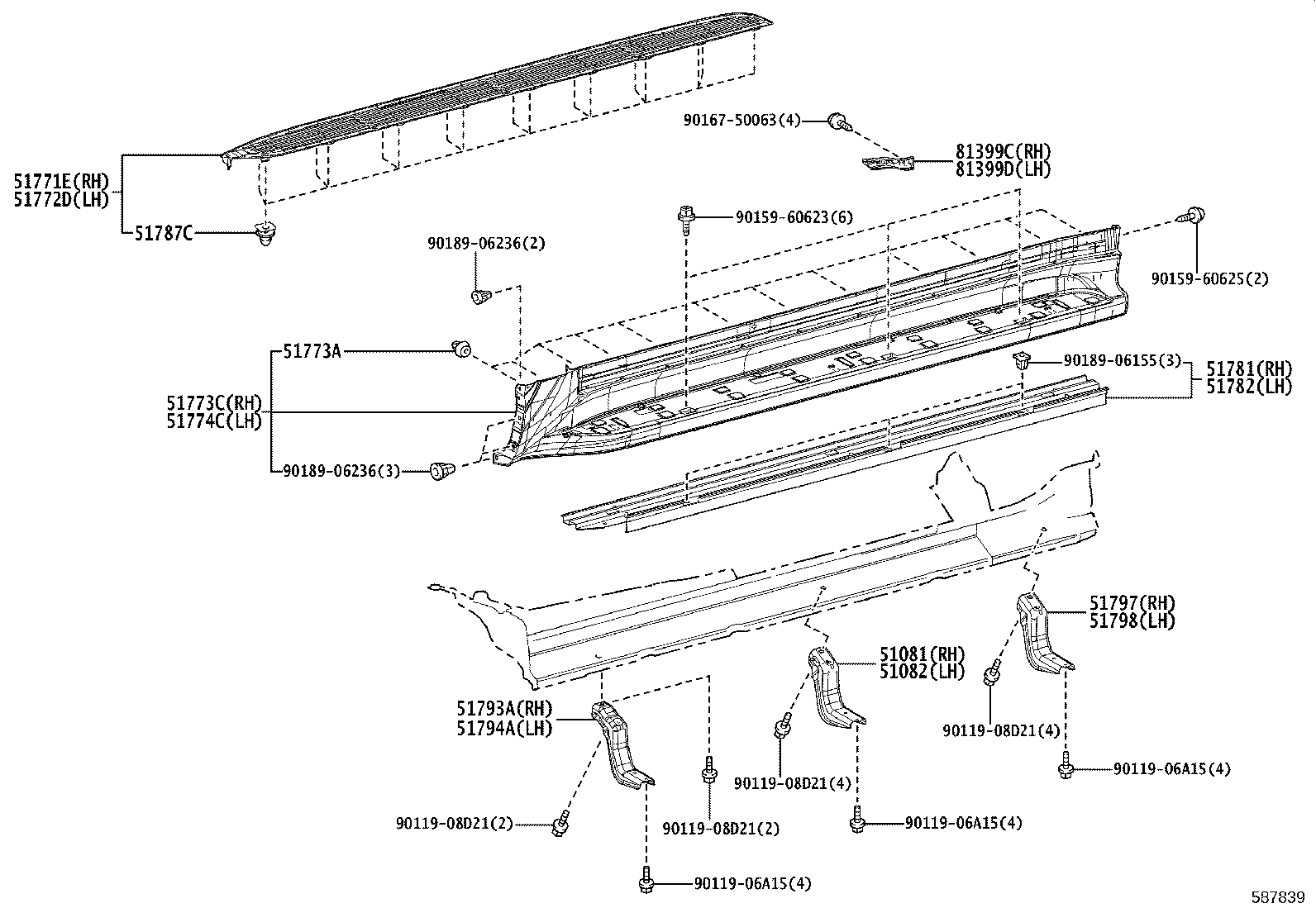51701-60280-A1 COVER, STEP PLATE, RH product image