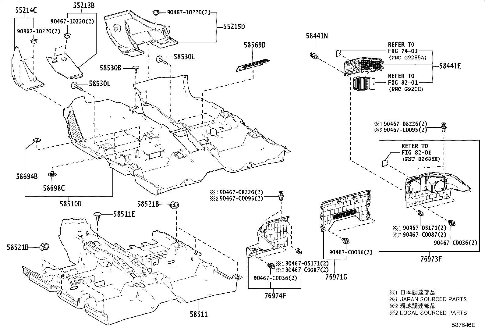 55213-F4040 PAD, DASH PANEL INSULATOR, NO.1 product image