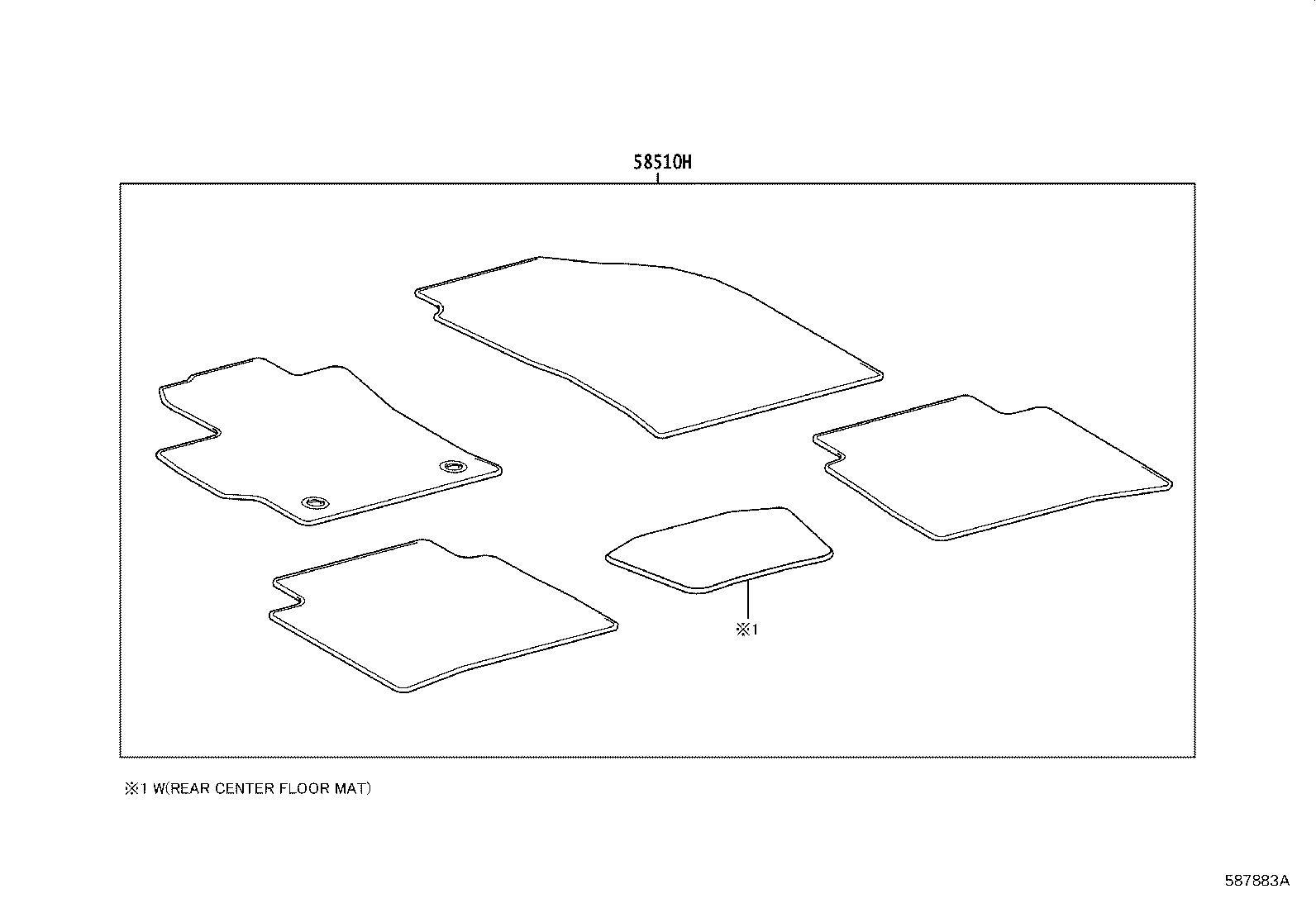 55214-0A080 PAD, DASH PANEL INSULATOR, NO.2 product image
