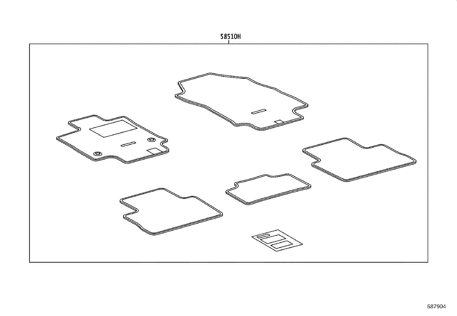 58511-0R080 MAT, FLOOR, NO.1 product image