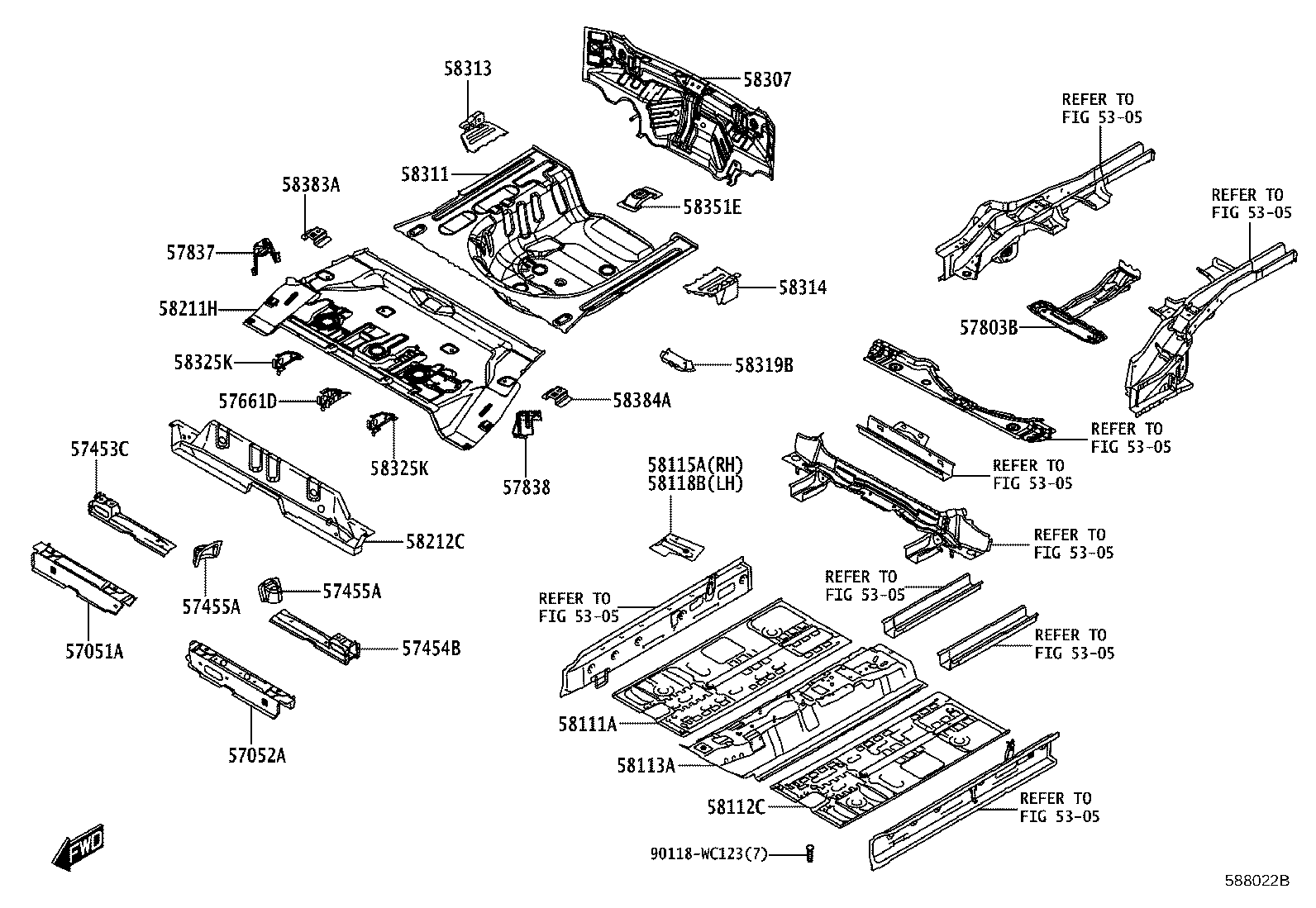 58307-WC005 PANEL SUB-ASSY, BODY LOWER BACK product image