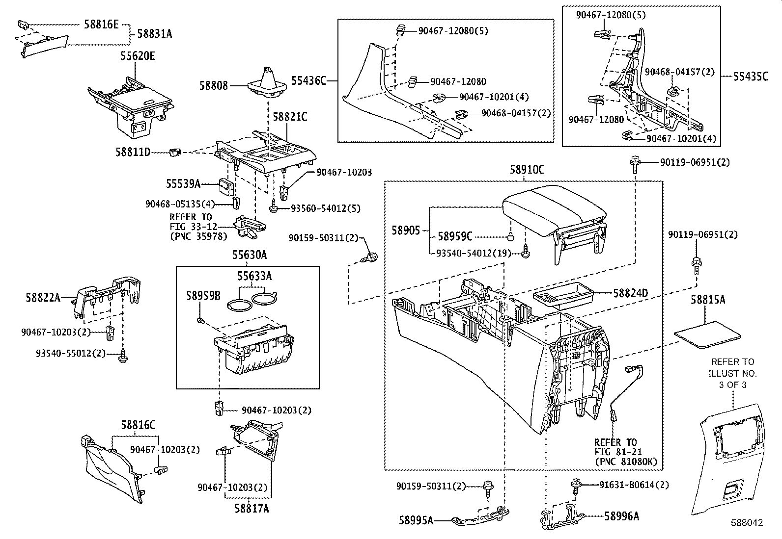 58808-60401 COVER SUB-ASSY, SHIFTING HOLE product image