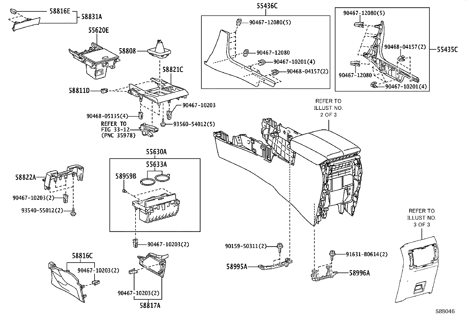 55442-60080 DOOR, INSTRUMENT PANEL product image