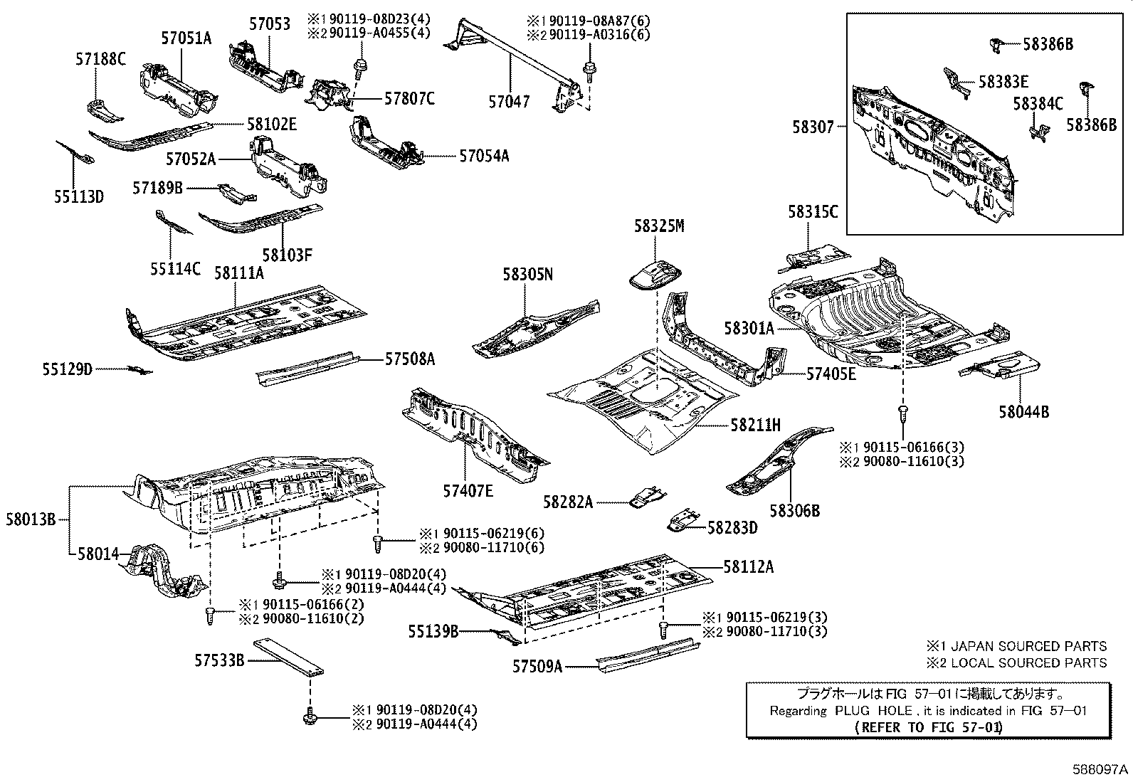 Toyota 55113-0A010 PANEL, DASH, LOWER RH