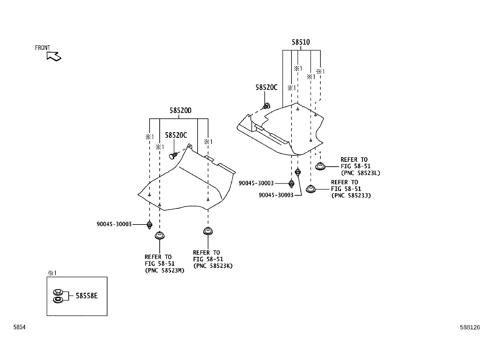58510-B5200-B2 MAT ASSY, FRONT FLOOR, FRONT NO.1 product image