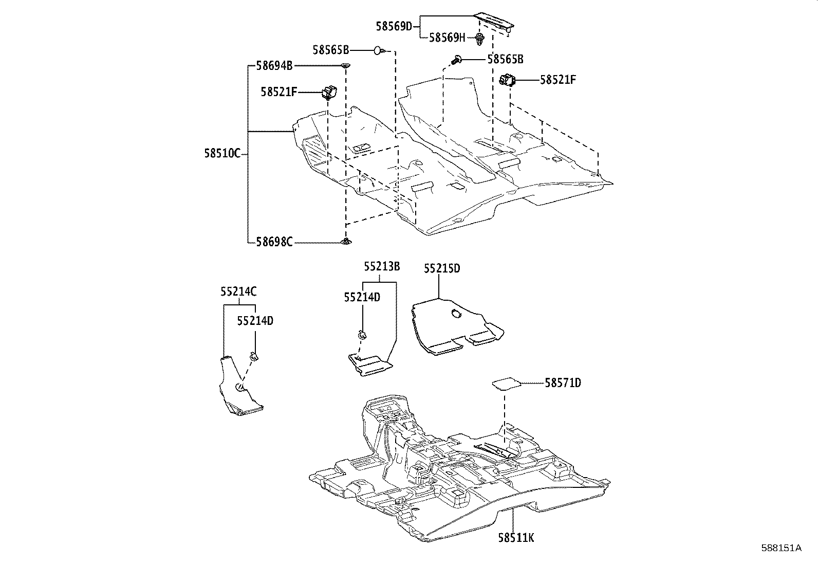 58512-0E010 MAT, FLOOR, NO.2 product image