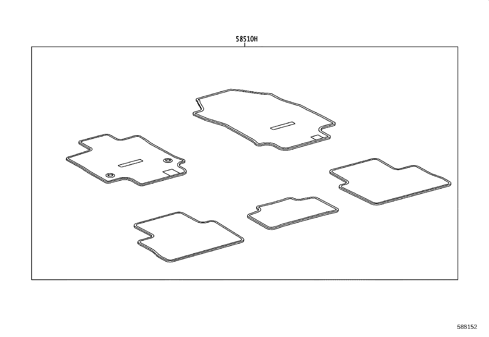 58512-0E010 MAT, FLOOR, NO.2 product image