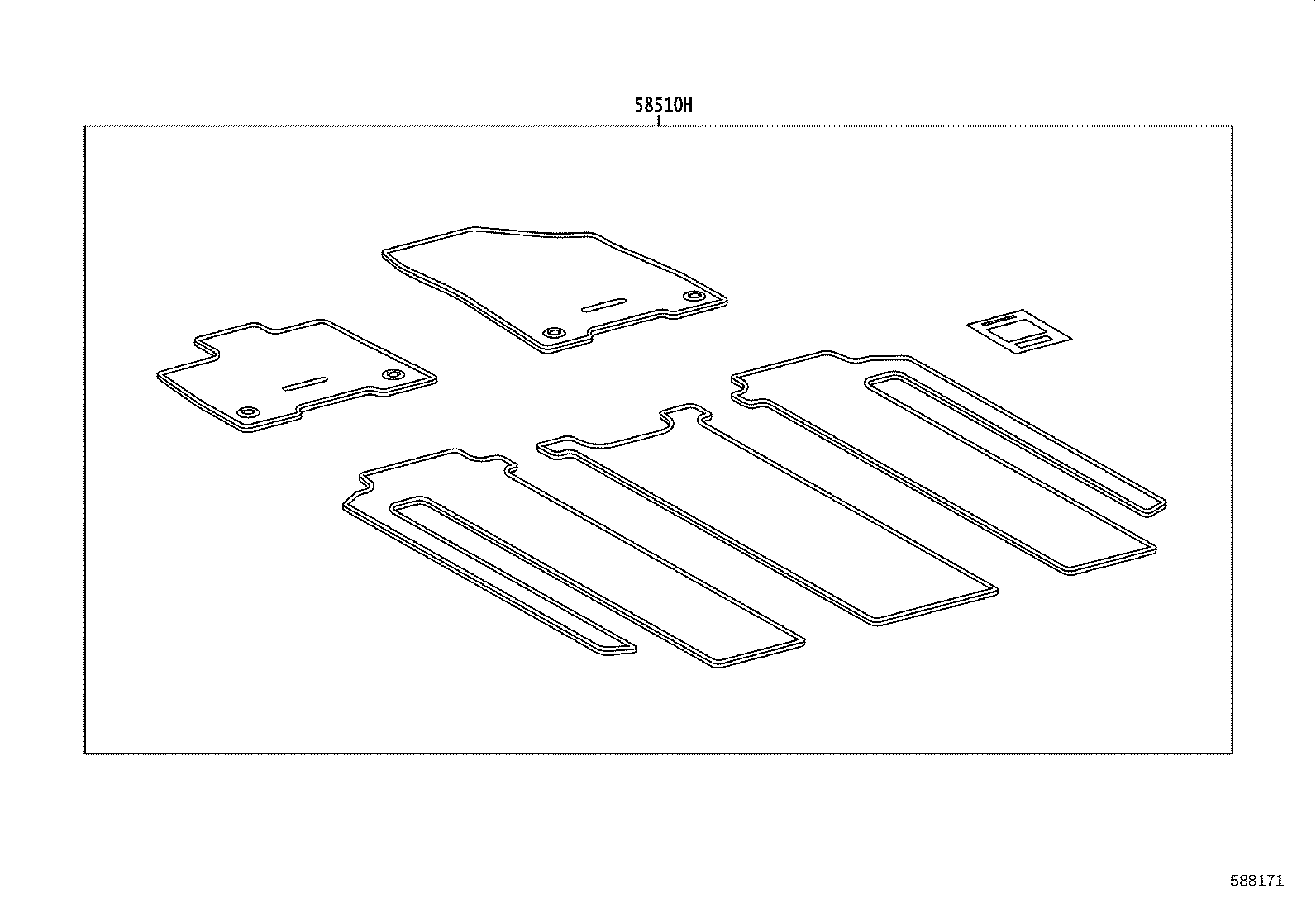 55214-08030 PAD, DASH PANEL INSULATOR, NO.2 product image