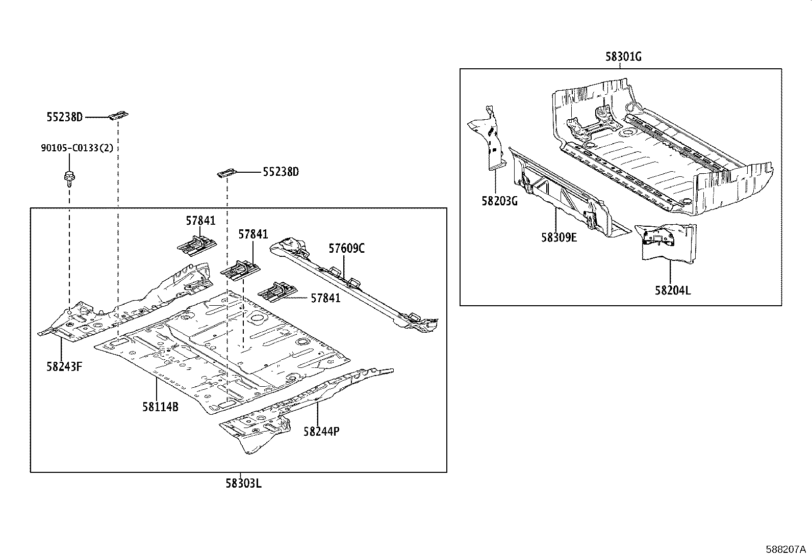 51968-08010 HOOK, TRANSPORT, REAR LH product image