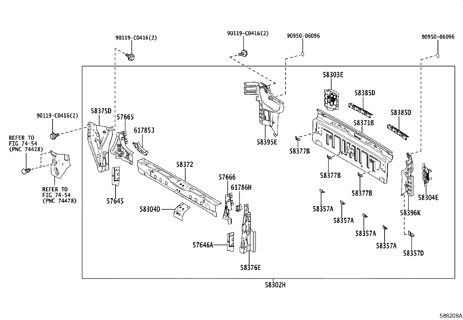 51968-08010 HOOK, TRANSPORT, REAR LH product image