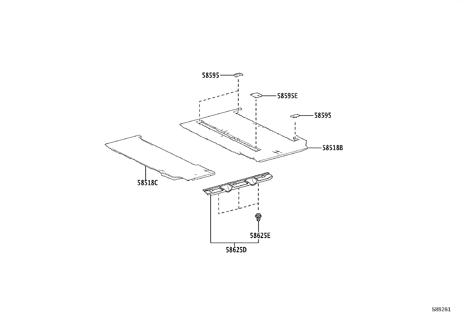 58511-V1070 MAT, FLOOR, FRONT product image
