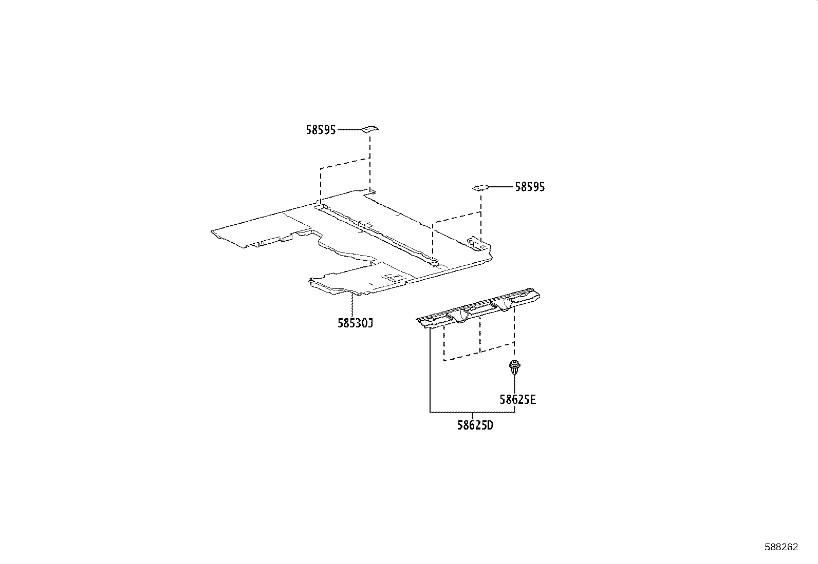 58511-V1070 MAT, FLOOR, FRONT product image