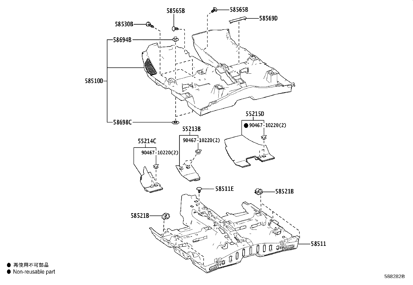 58511-0A090 MAT, FLOOR, FRONT product image