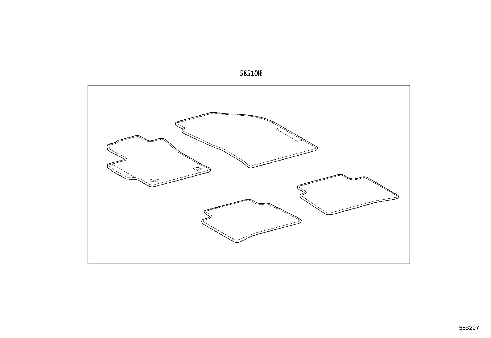 55215-02230 PAD, DASH PANEL INSULATOR, NO.3 product image