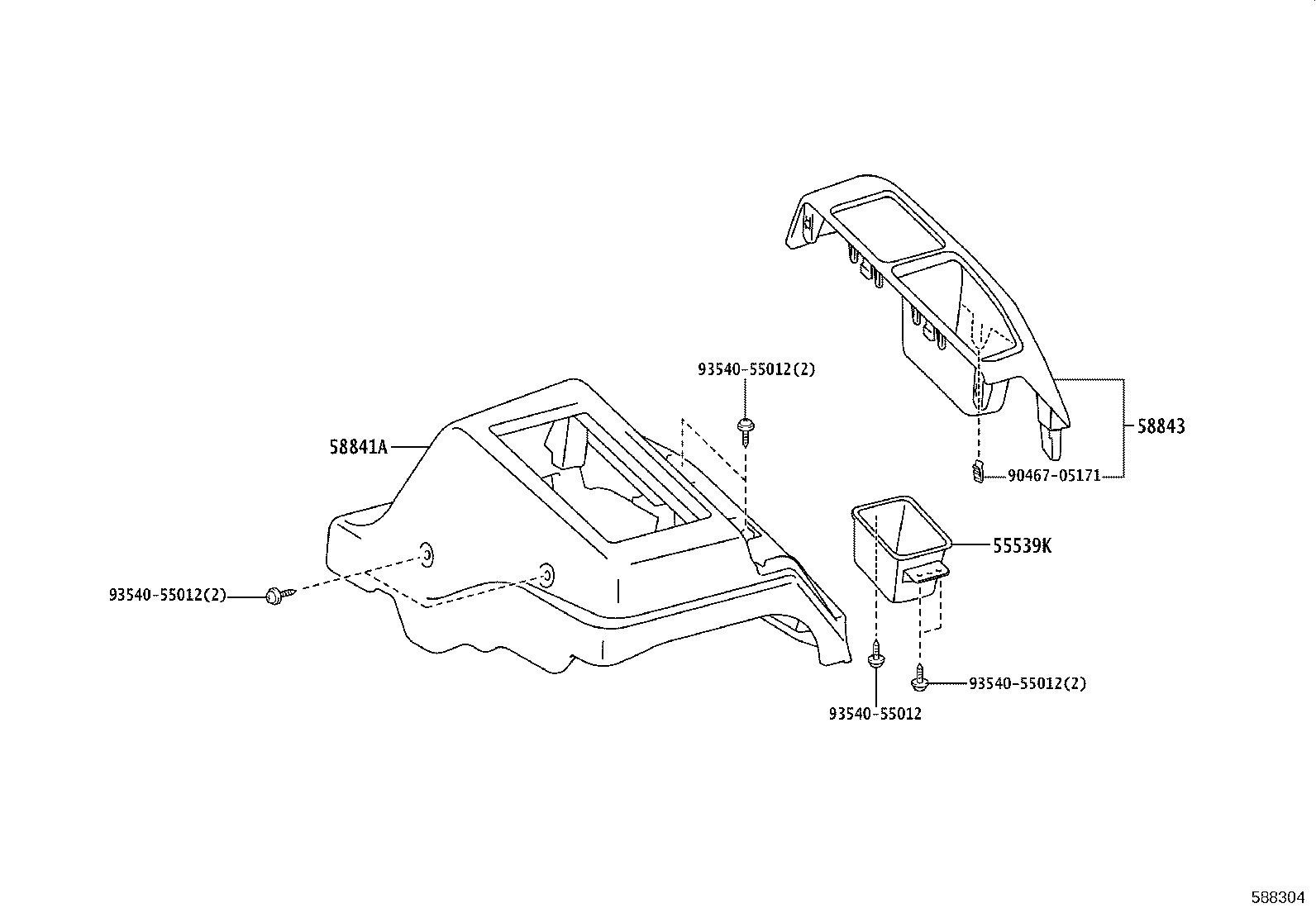 58841-36050-B0 COVER, SHIFTING HOLE product image