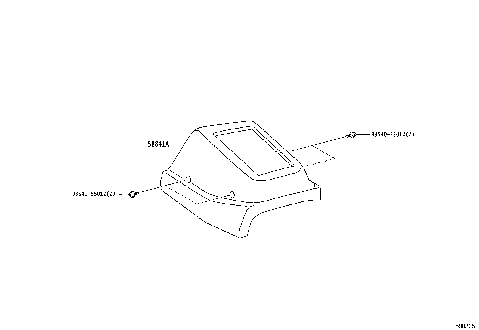 58841-36050-B0 COVER, SHIFTING HOLE product image