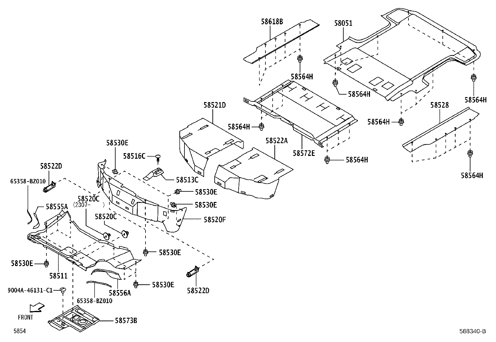 58510-BY150 MAT ASSY, FLOOR product image