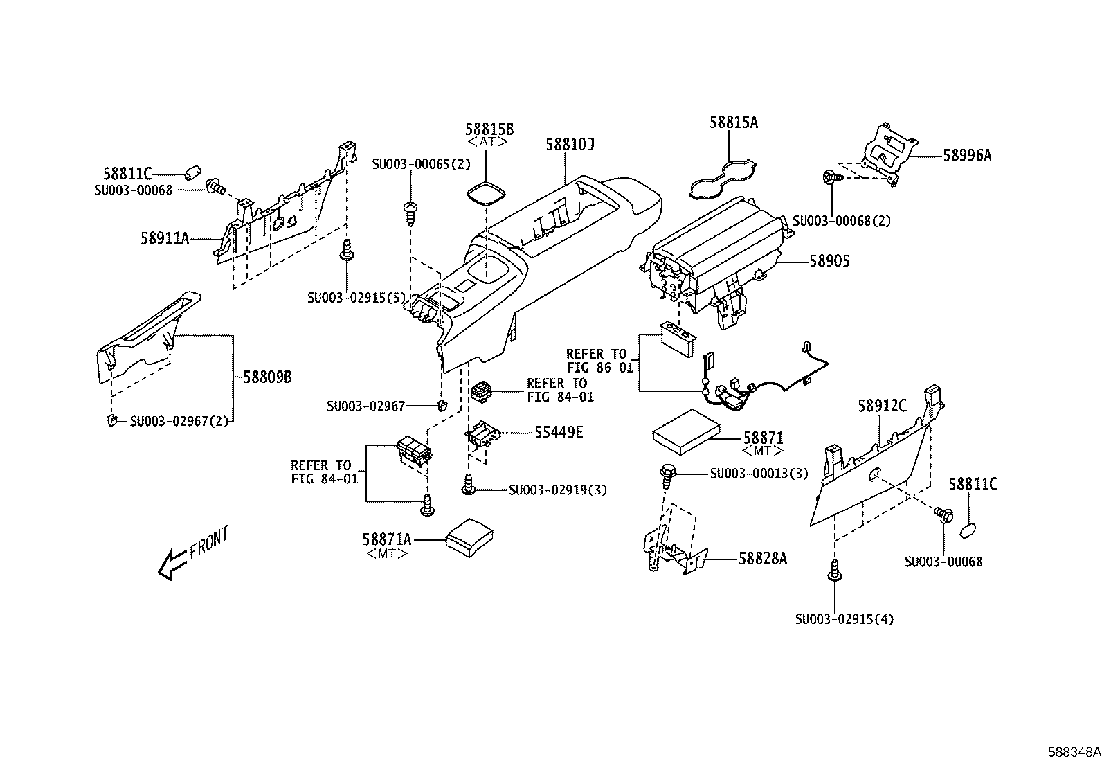 SU003-12366 COVER SUB-ASSY, PARKING BRAKE HOLE product image