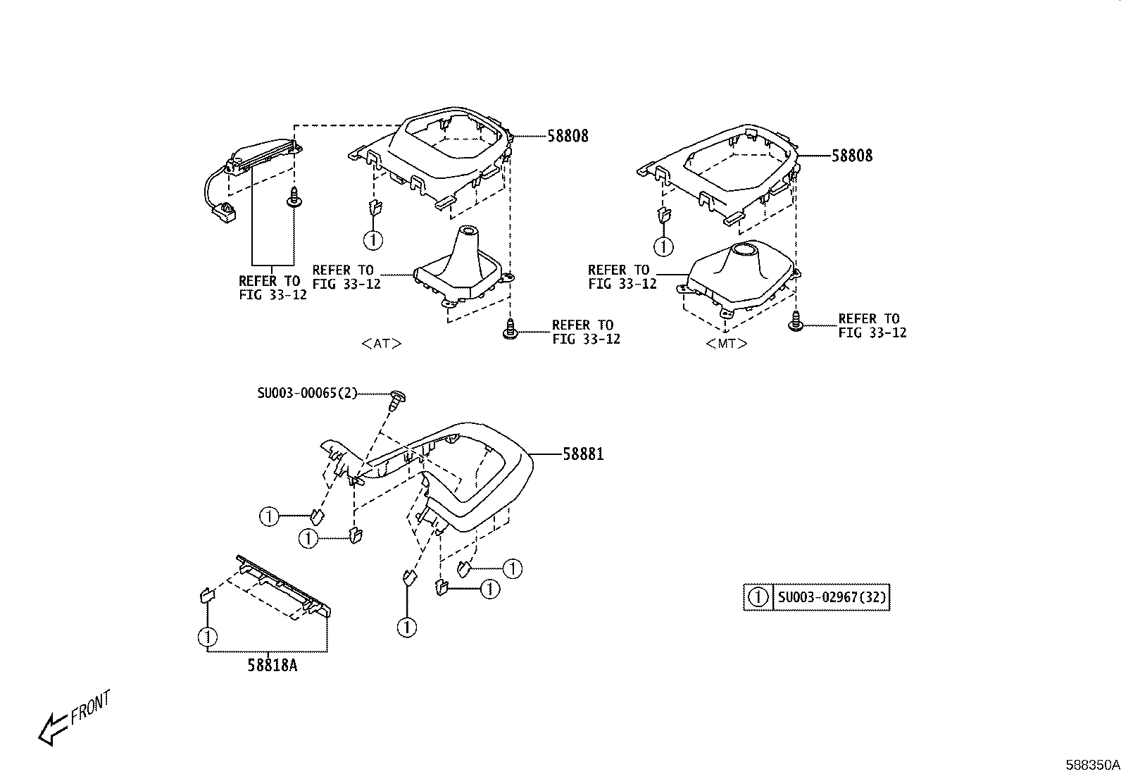 SU003-12366 COVER SUB-ASSY, PARKING BRAKE HOLE product image