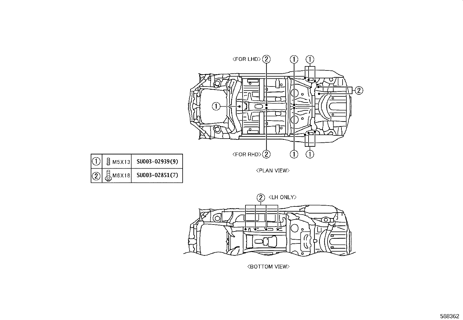 SU003-10522 PAN, REAR FLOOR product image