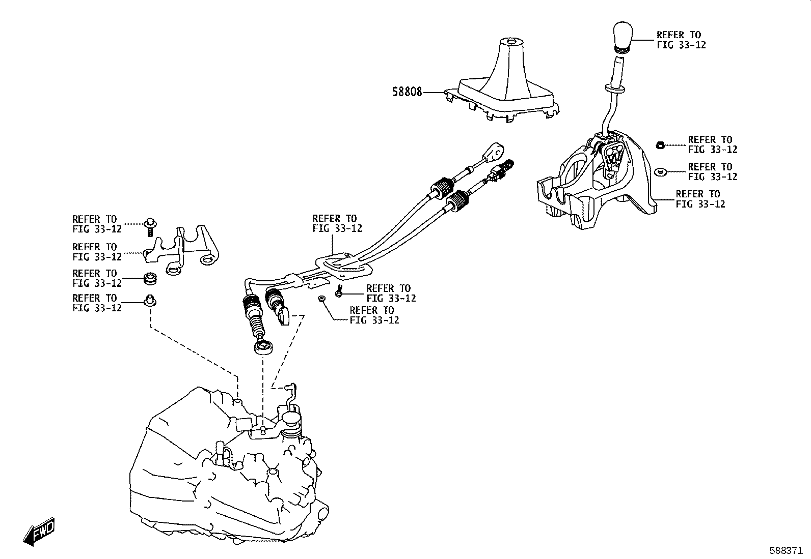 58808-WC011 COVER SUB-ASSY, SHIFTING HOLE product image