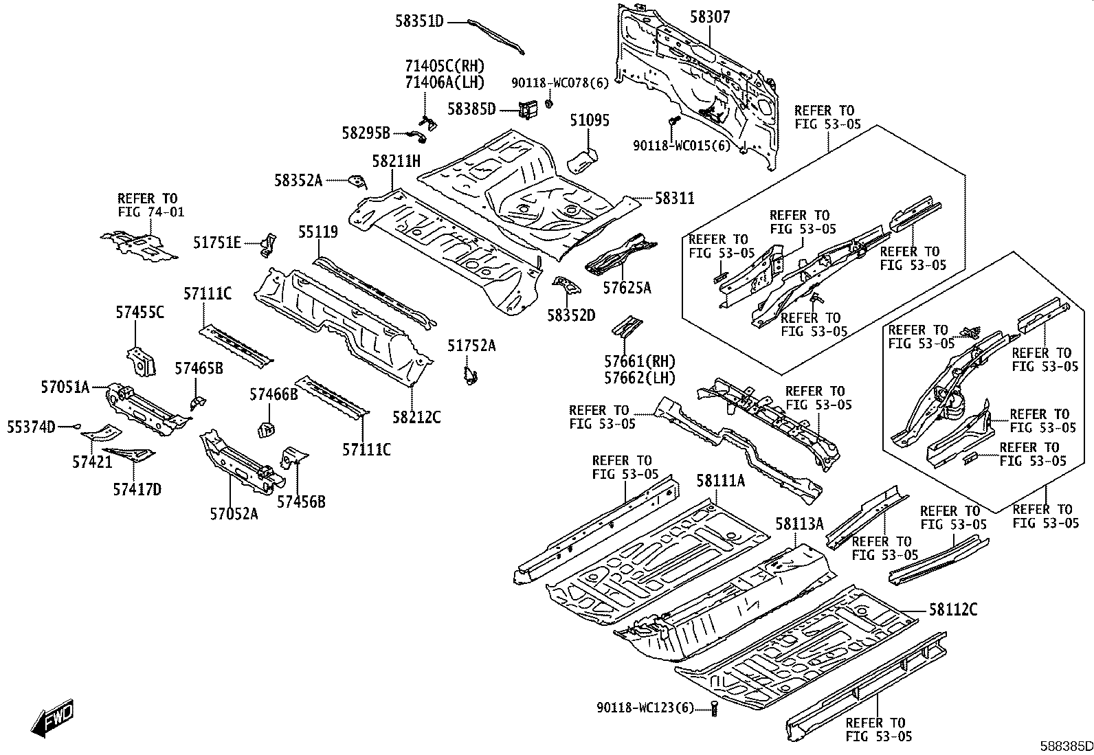 58397-WC001 COVER, BODY LOWER BACK, RH product image