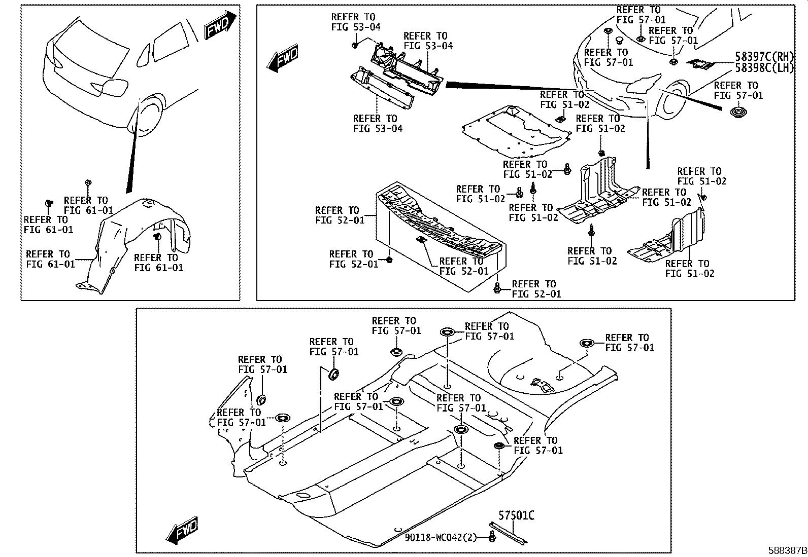 58397-WC001 COVER, BODY LOWER BACK, RH product image