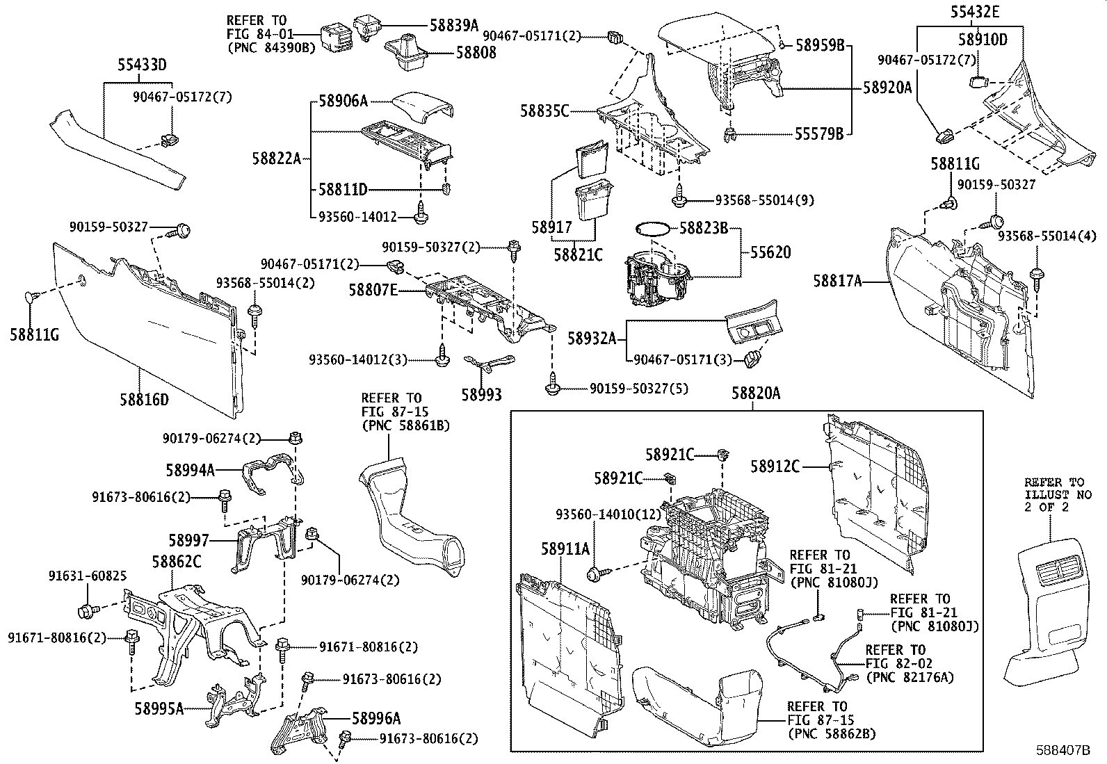 55431-48030-B0 PANEL, INSTRUMENT PANEL FINISH, LOWER NO.2 product image