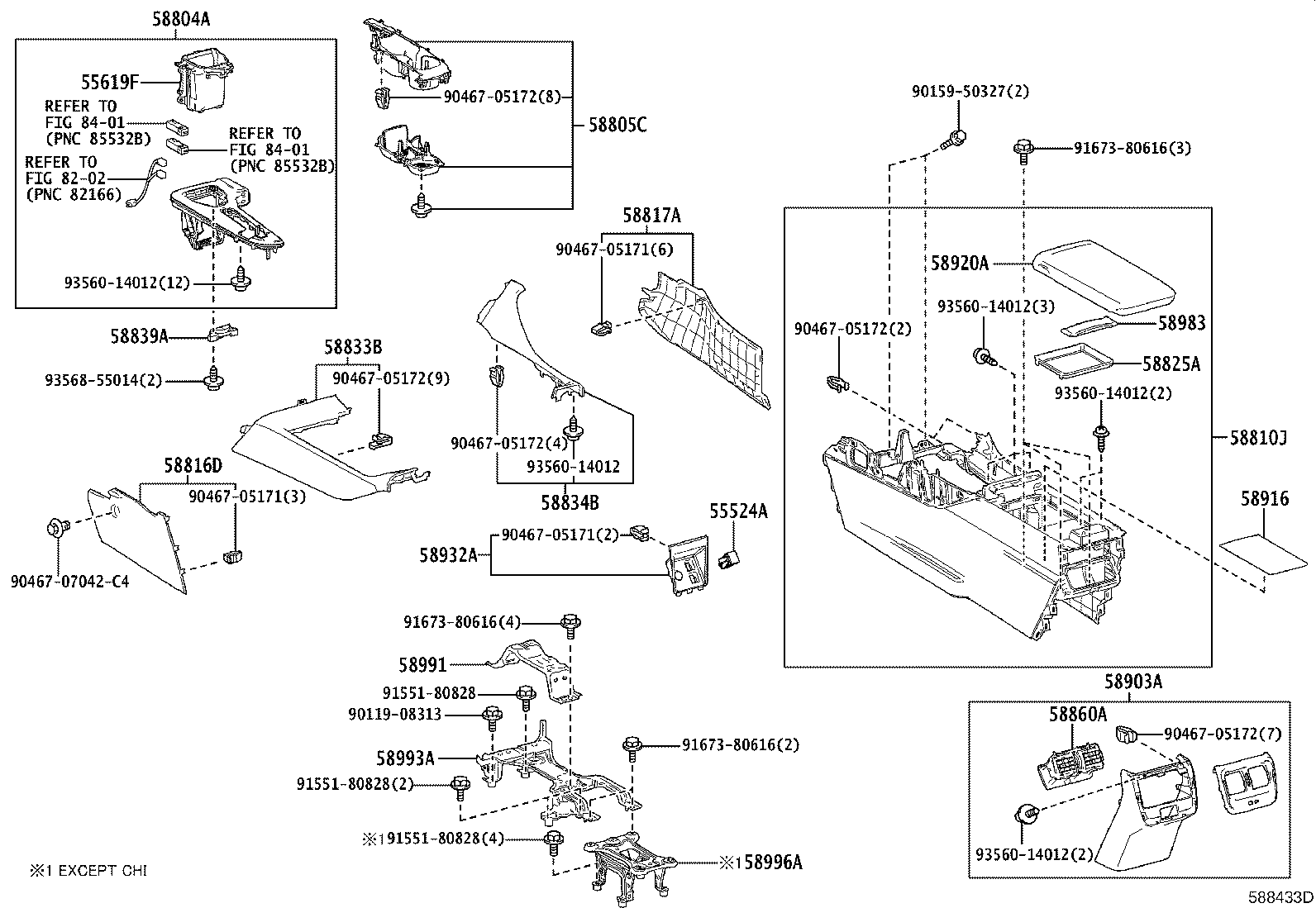 58804-30J00 PANEL SUB-ASSY, CONSOLE, UPPER product image