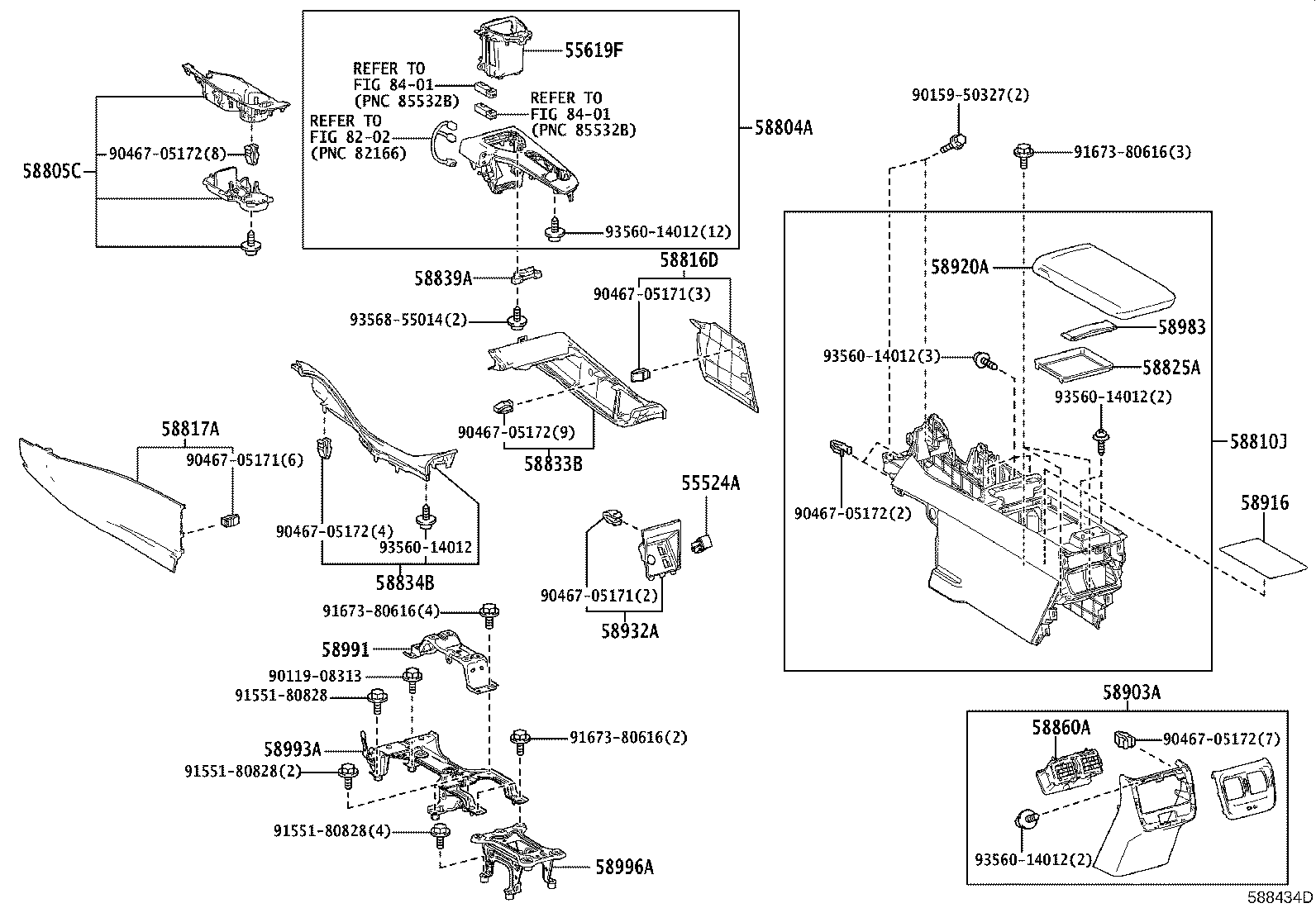 58804-30J00 PANEL SUB-ASSY, CONSOLE, UPPER product image