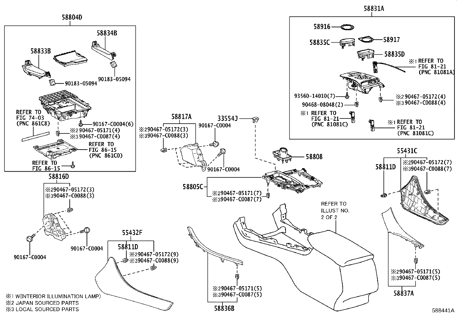 58862-07030 DUCT, CONSOLE BOX, NO.2 product image
