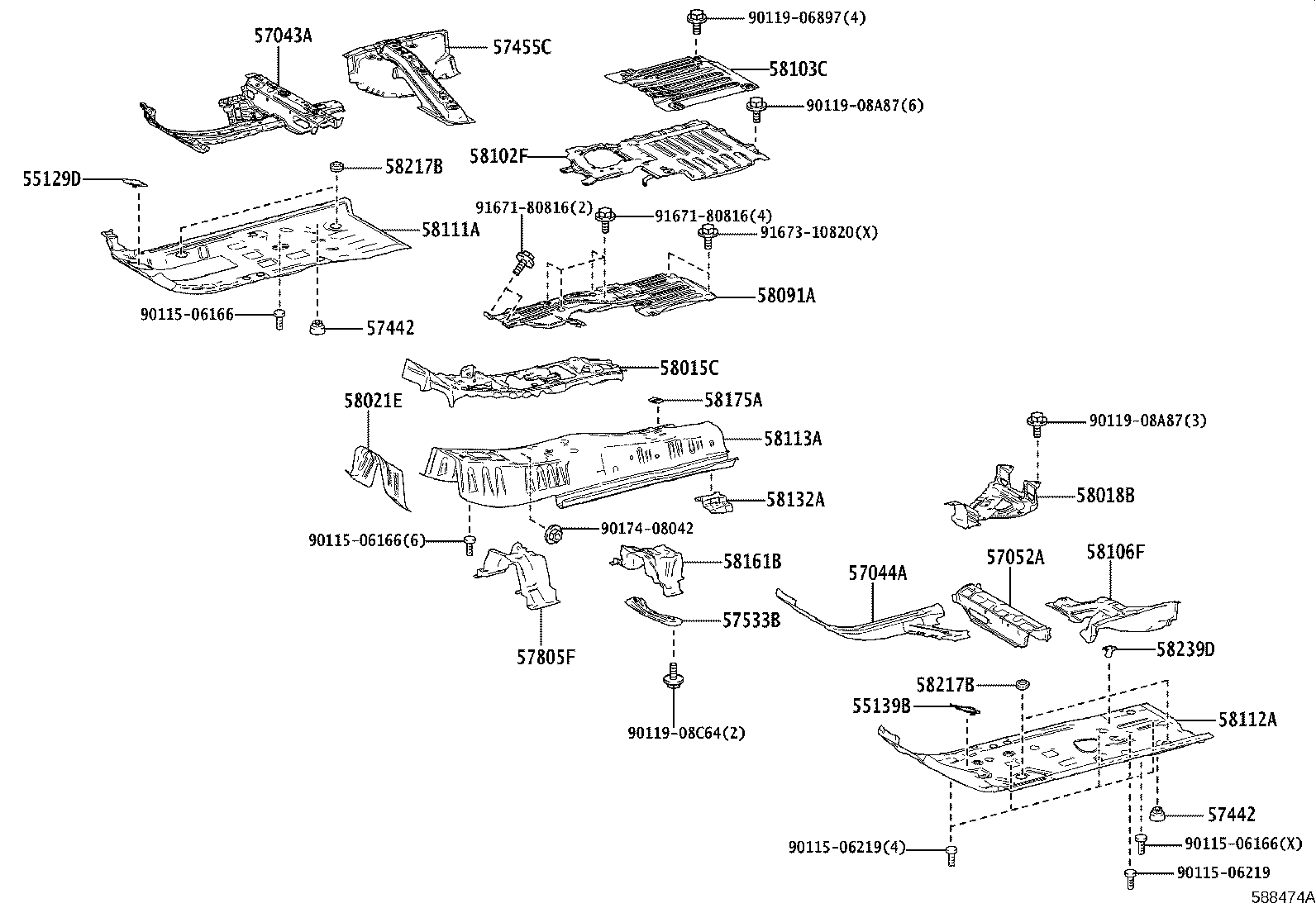58307-52810 PANEL SUB-ASSY, BODY LOWER BACK product image