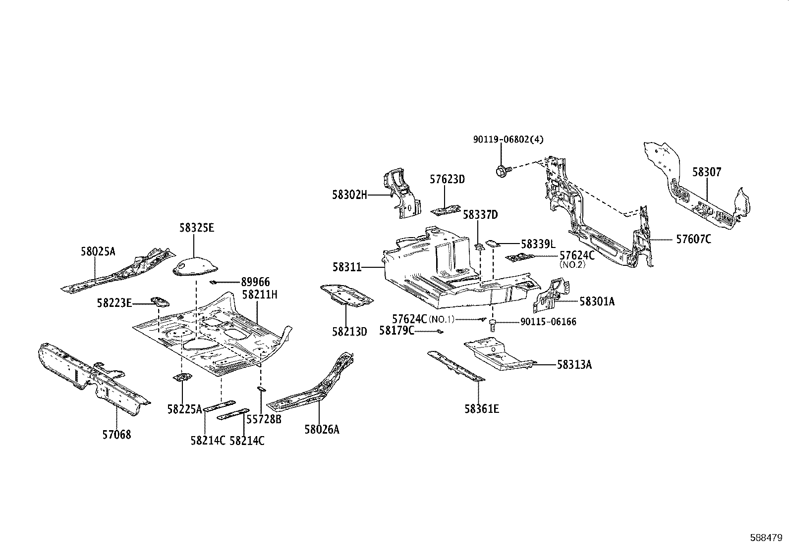 58307-52810 PANEL SUB-ASSY, BODY LOWER BACK product image