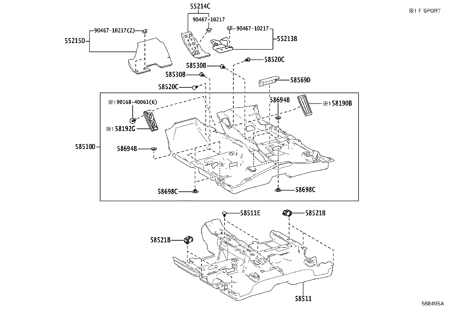 58192-76090 PANEL, FOOTREST, NO.2 product image