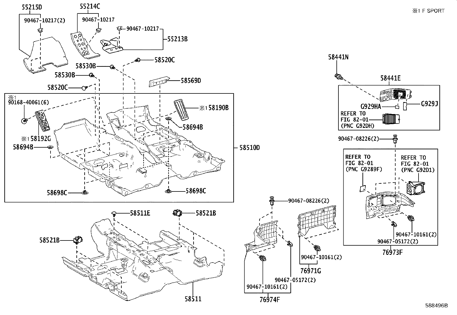 58192-76090 PANEL, FOOTREST, NO.2 product image