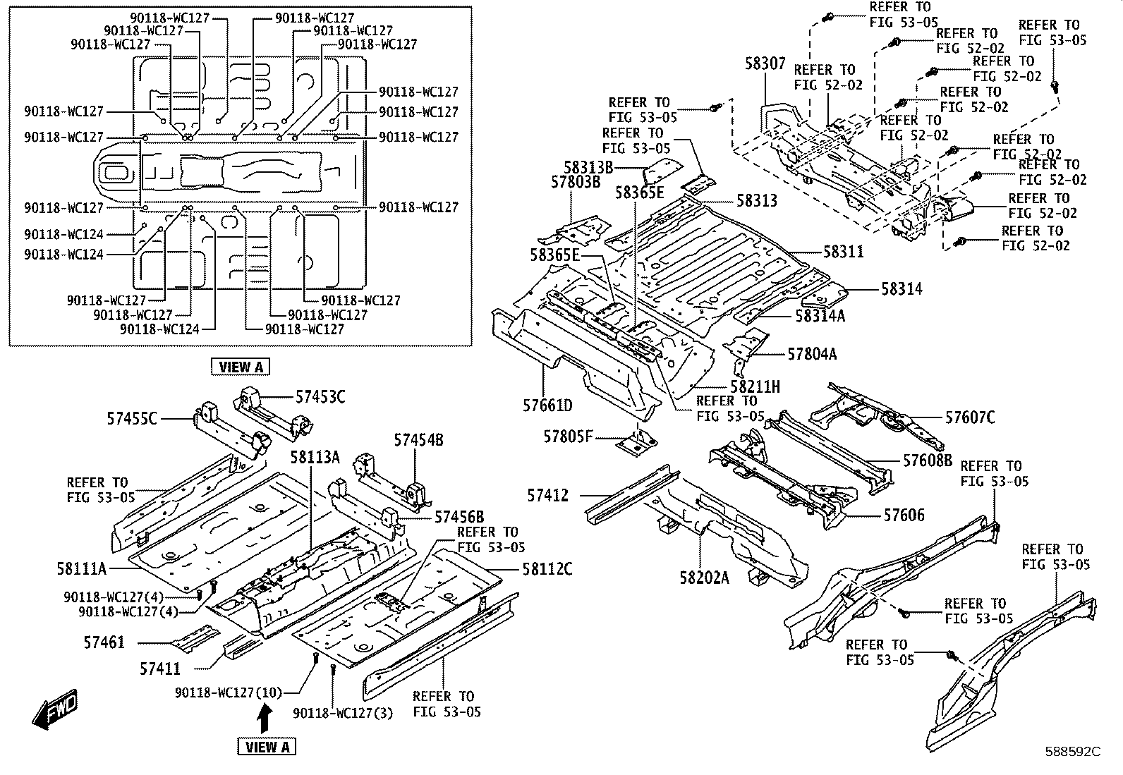 58307-WC009 PANEL SUB-ASSY, BODY LOWER BACK product image