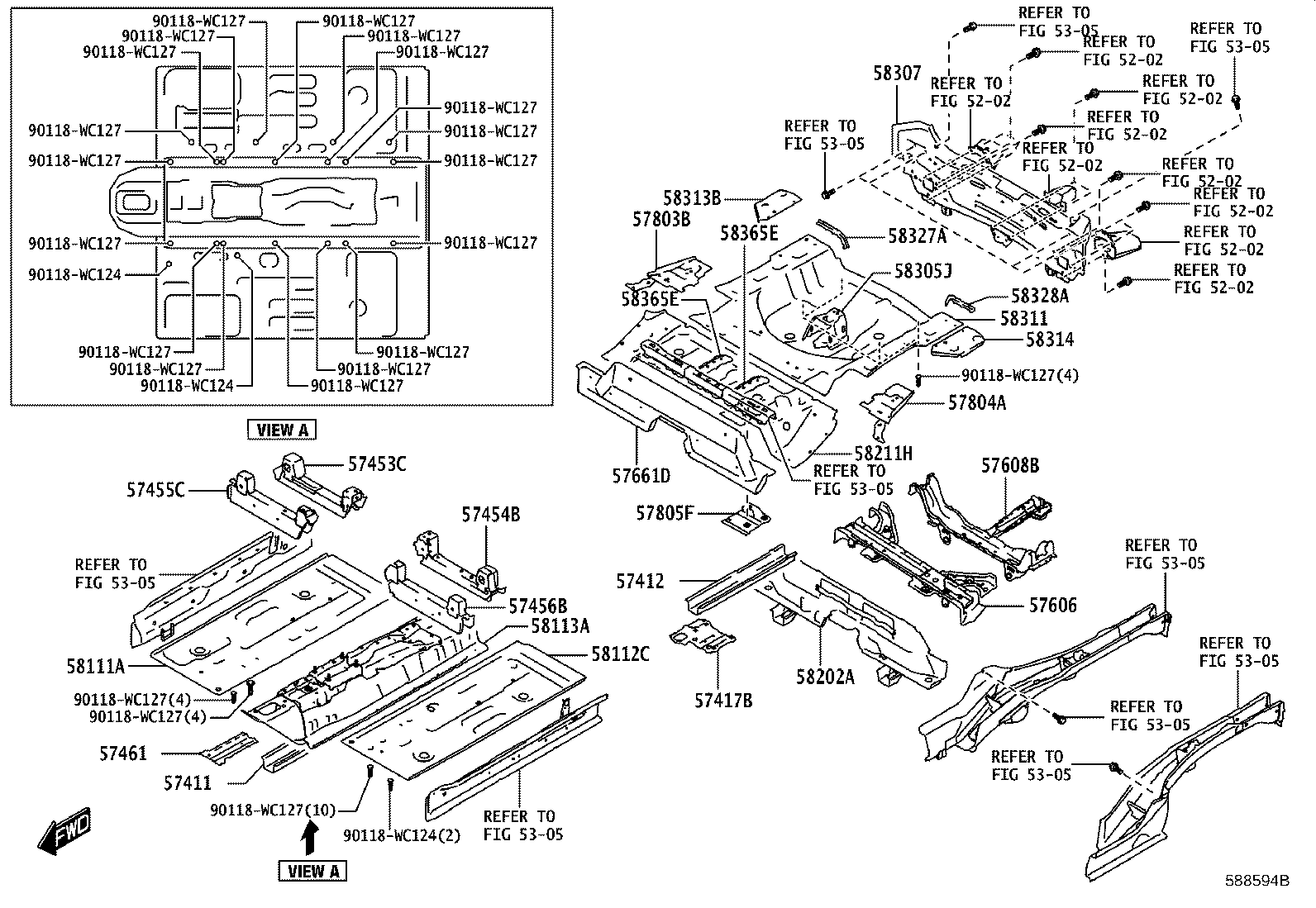 58307-WC009 PANEL SUB-ASSY, BODY LOWER BACK product image