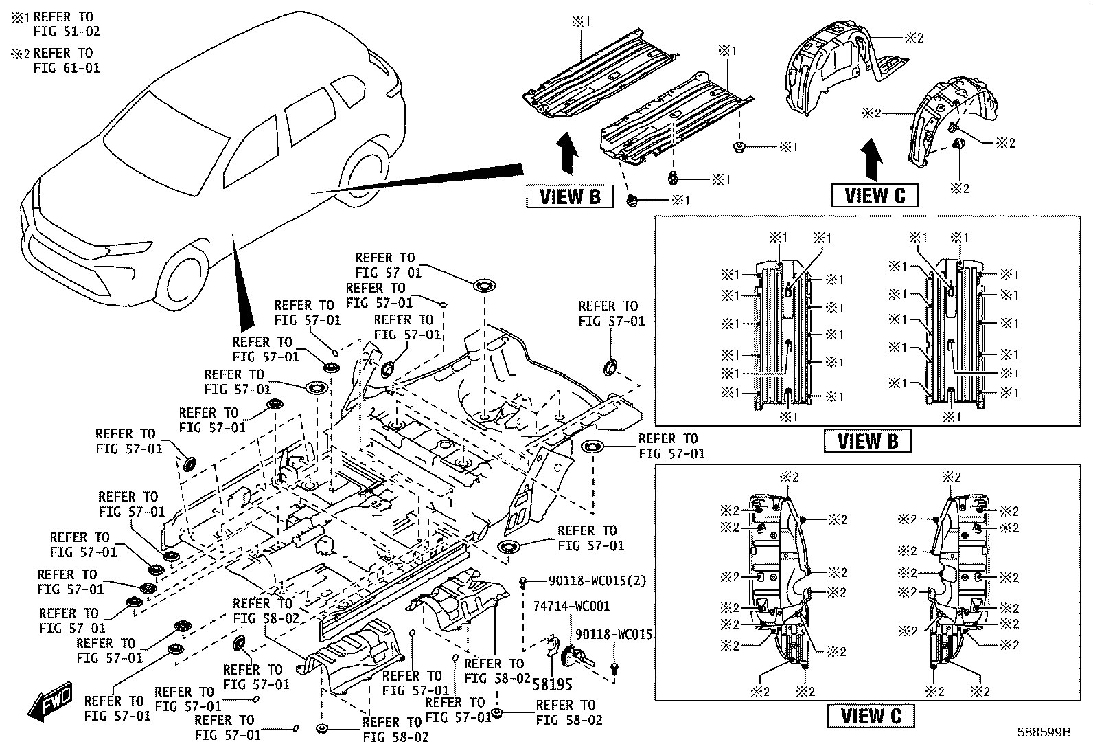 58307-WC009 PANEL SUB-ASSY, BODY LOWER BACK product image