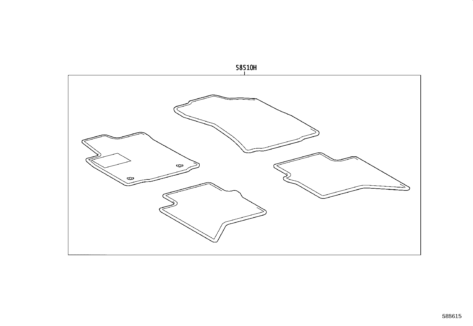 58500-YYE40 MAT ASSY, FLOOR product image