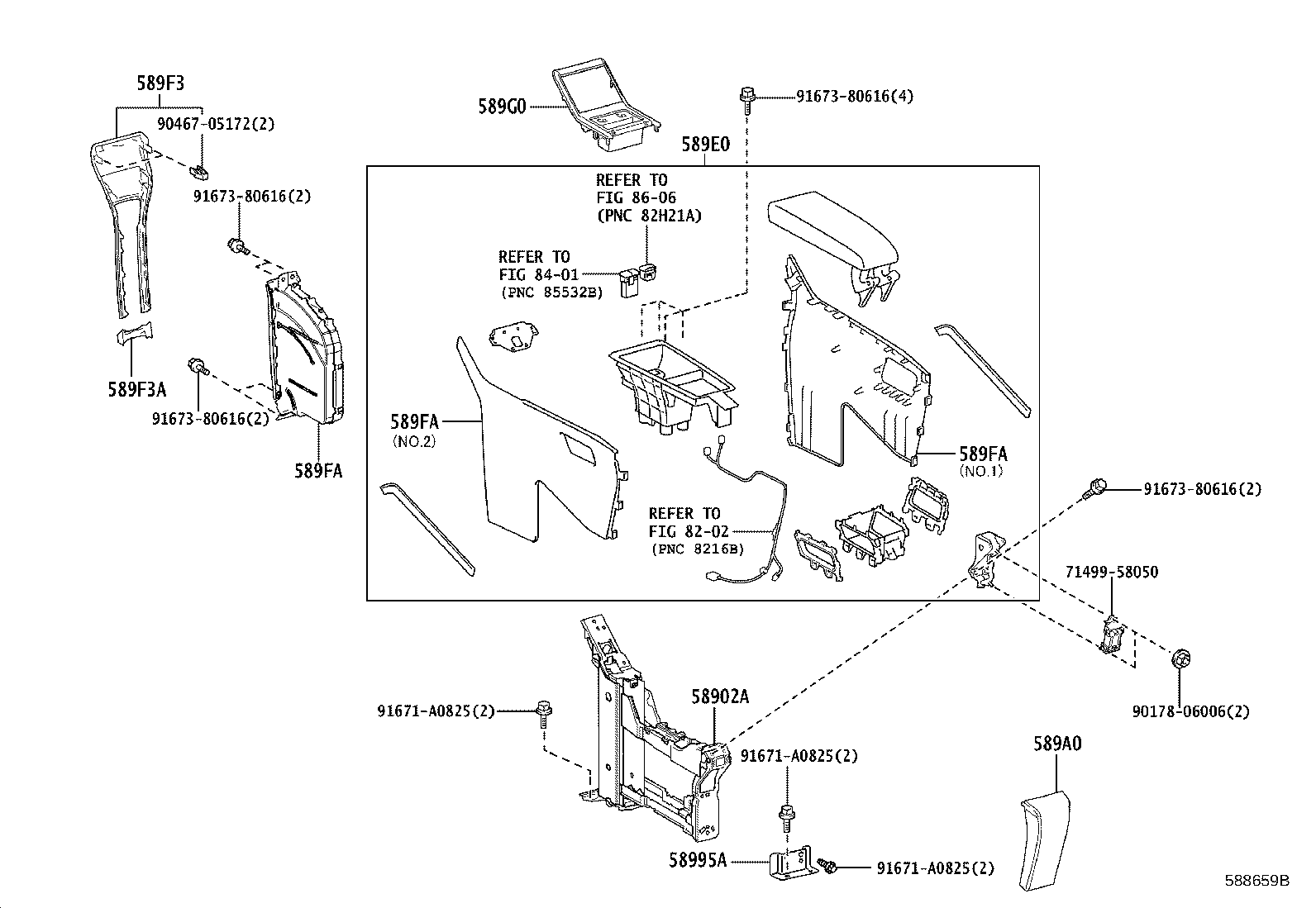 58804-V2020 PANEL SUB-ASSY, CONSOLE, UPPER product image