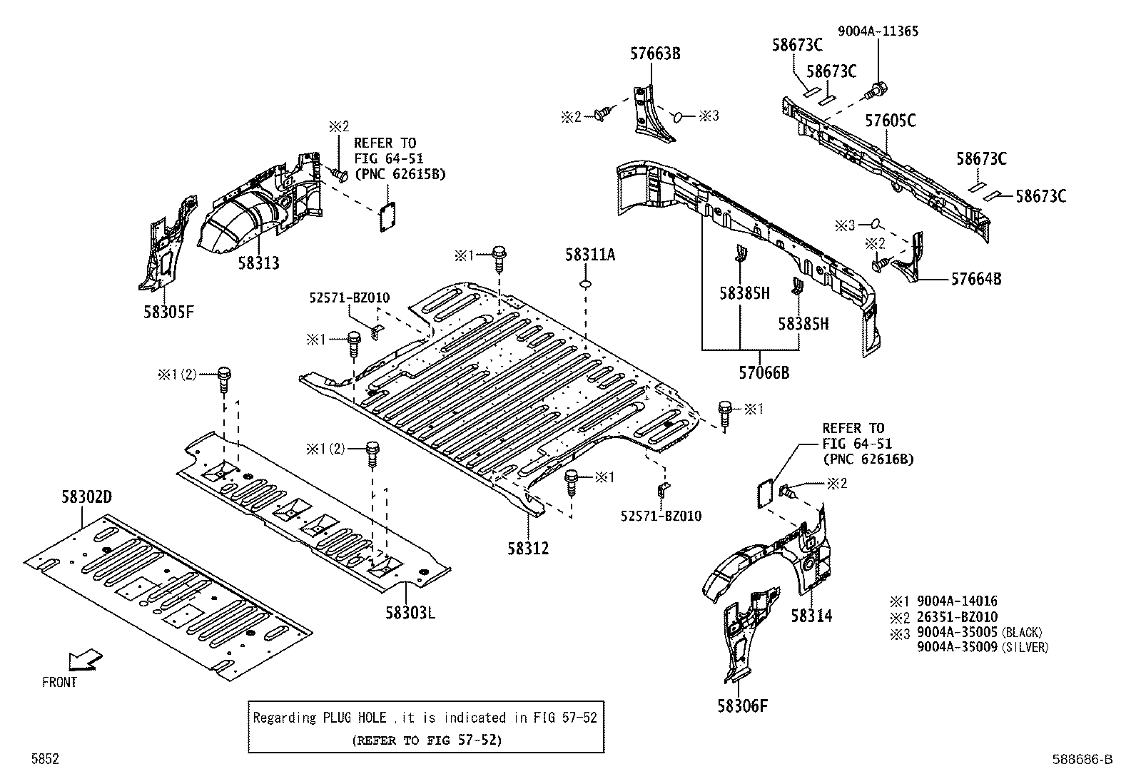 57042-BZ020 PANEL, REAR FLOOR SIDE, LH product image